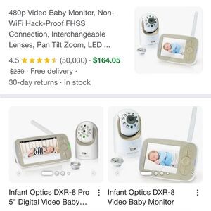 Infant  optics monitor and camera